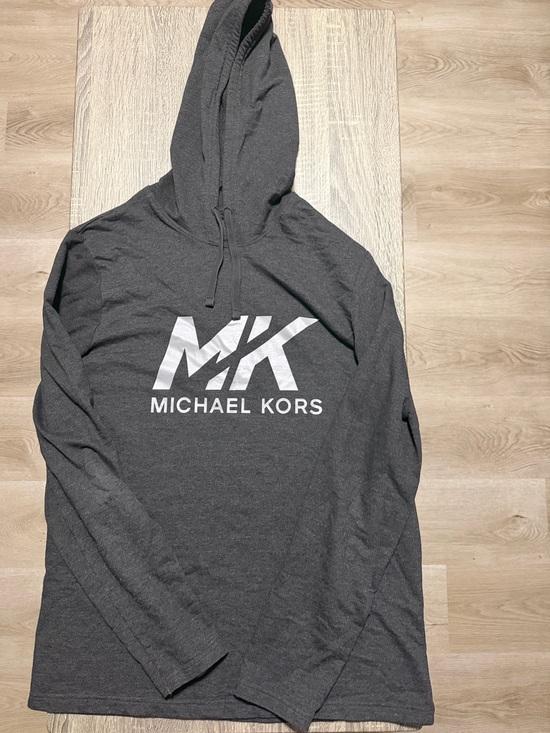 Michael Kors Other - Michael Kors Charcoal Gray Hoodie with White MK Logo